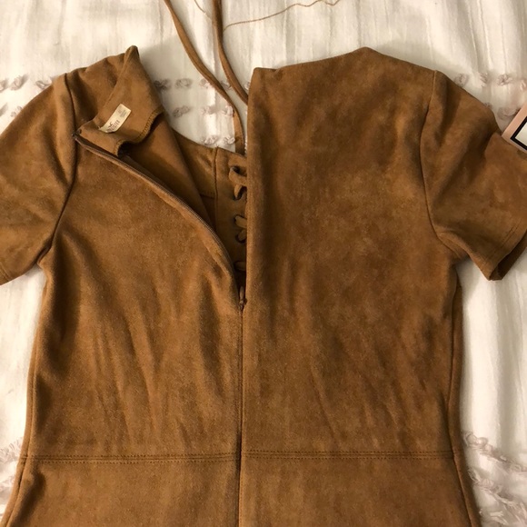 ❌SOLD❌ LIKE NEW Hollister mini suede dress - Picture 4 of 5